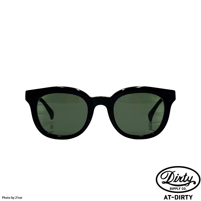 AT-DIRTY/WINDY SUNGLASSES (BLACK × D.GREEN)