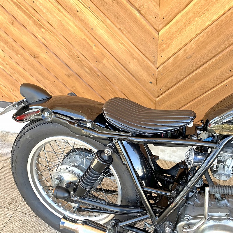 ソロサドルシートキット ピリオンパッドセット ブラック SR400/500 / 2