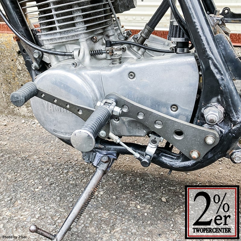 SR400/500 ドリルド ミッドハイステップキット パーカライズ / 2％er