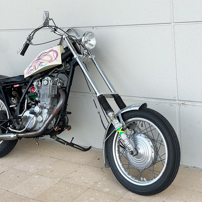 SR400/500用 フロントフォーク　17.5cm ジョイント ペア エアバルブ無し用