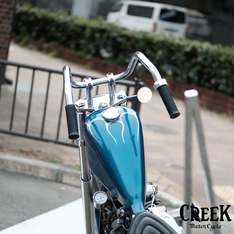 シックスベントハンドル 1インチ CREEK MOTORCYCLE製 / 2％er