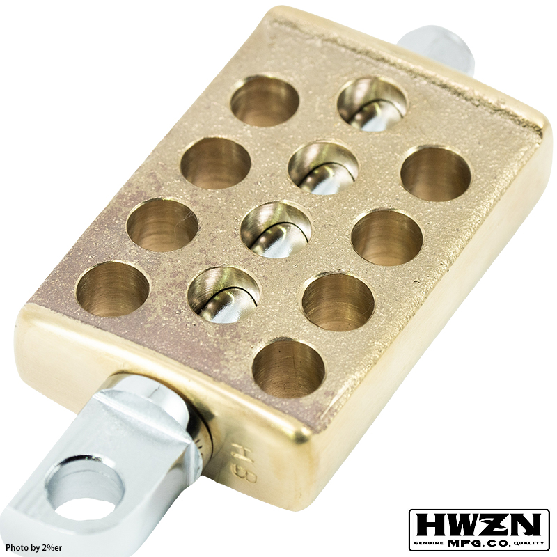 HWZN ドリルドキッカー ブラス Drilled Kick Pedal【Brass】 ハウゼンブロス