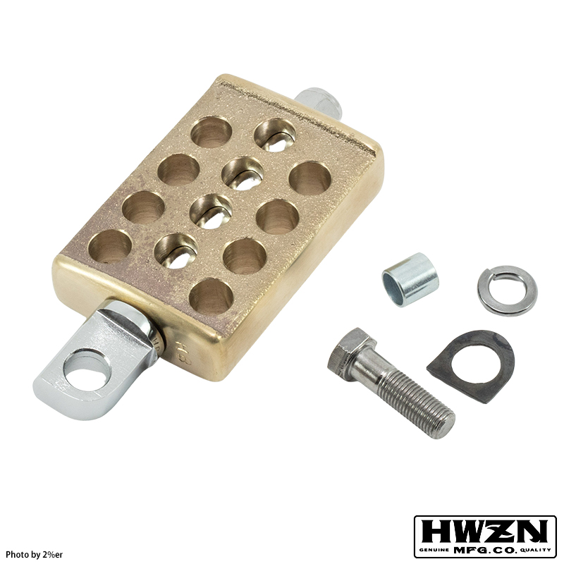 HWZN ドリルドキッカー ブラス Drilled Kick Pedal【Brass】 ハウゼンブロス