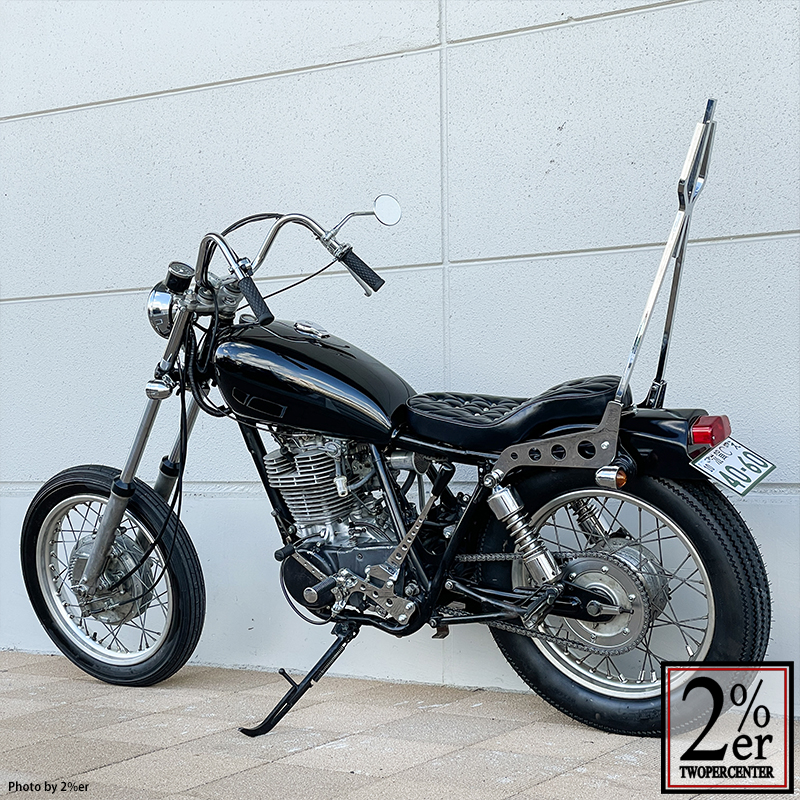 ドリルドミッドハイ ジョッキーシフトキット クローム SR400/500