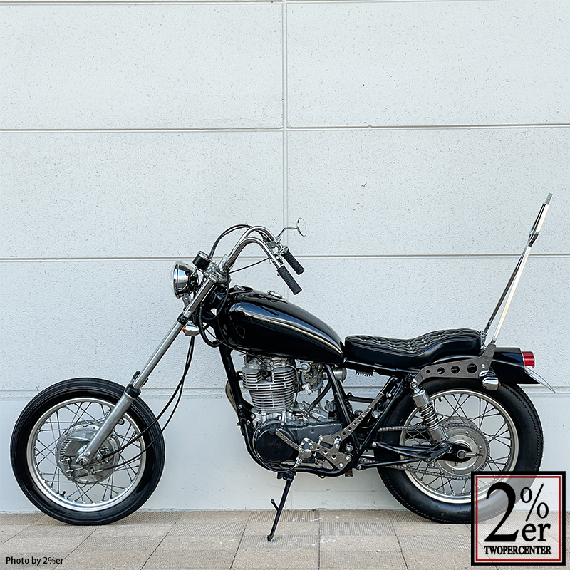 ドリルドミッドハイ ジョッキーシフトキット クローム SR400/500