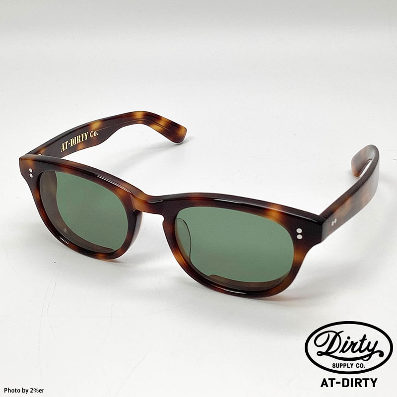 AT-DIRTY / WINDY GLASSES (BROWN×D.GREEN)