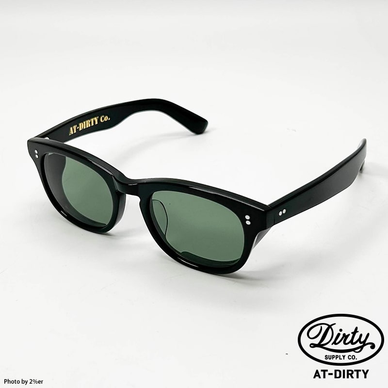 AT-DIRTY / WINDY GLASSES (BLACK×D.GREEN)