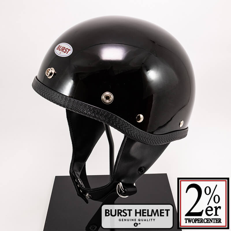 BURST ハーフクラシックヘルメット ブラック Lサイズ 装飾品 