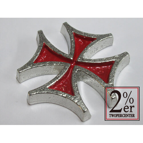 60`sサーファーズクロス　レッド　ピューターオーナメント　STUDIO FREEのイメージ